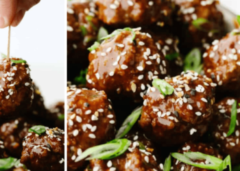 Baked Saucy Asian Meatballs Recipe